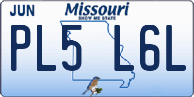 MO license plate PL5L6L