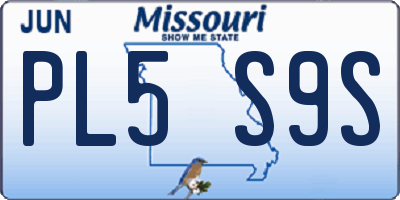 MO license plate PL5S9S