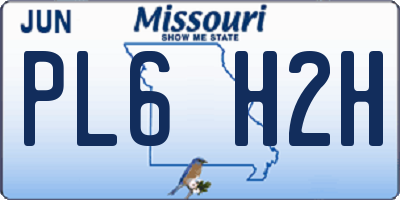 MO license plate PL6H2H