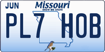 MO license plate PL7H0B