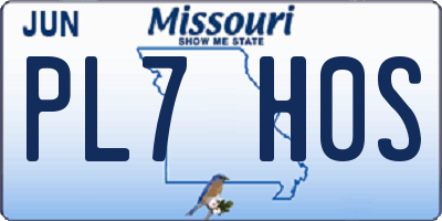 MO license plate PL7H0S