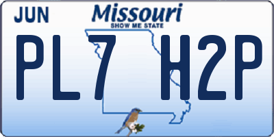 MO license plate PL7H2P