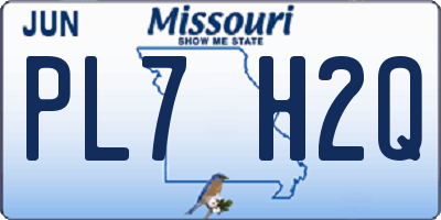 MO license plate PL7H2Q
