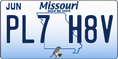 MO license plate PL7H8V