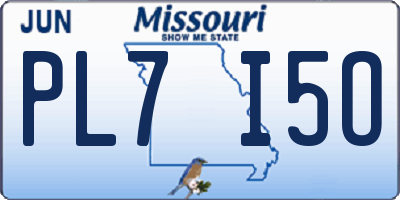 MO license plate PL7I5O