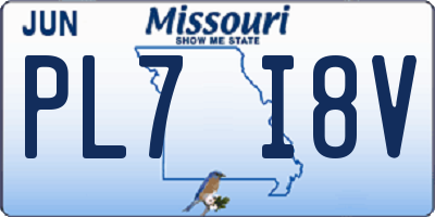 MO license plate PL7I8V