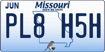 MO license plate PL8H5H