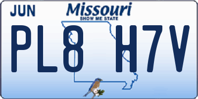MO license plate PL8H7V