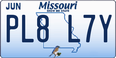 MO license plate PL8L7Y