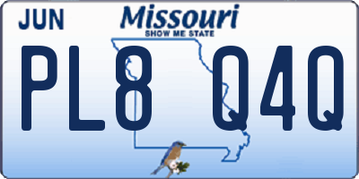 MO license plate PL8Q4Q