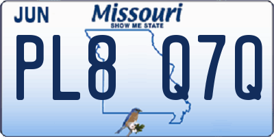 MO license plate PL8Q7Q