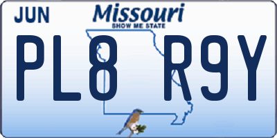 MO license plate PL8R9Y
