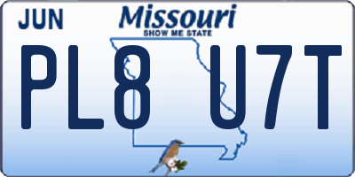 MO license plate PL8U7T