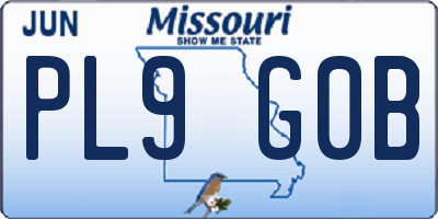 MO license plate PL9G0B