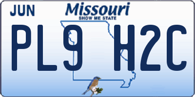 MO license plate PL9H2C