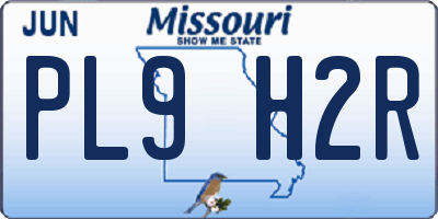 MO license plate PL9H2R