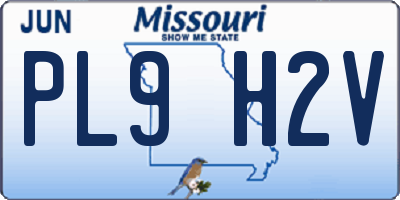 MO license plate PL9H2V