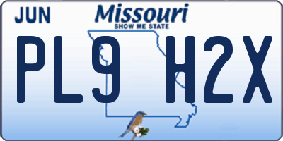 MO license plate PL9H2X