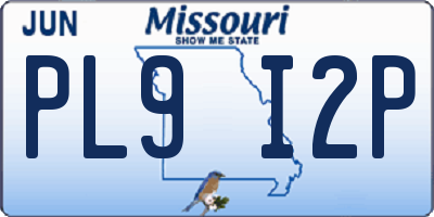MO license plate PL9I2P