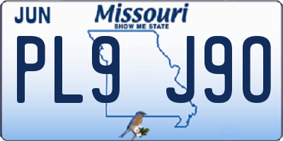 MO license plate PL9J9O