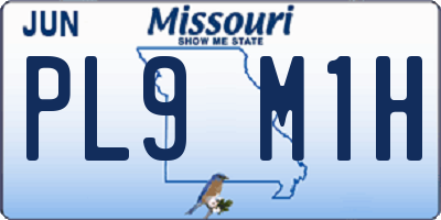 MO license plate PL9M1H