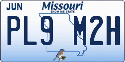 MO license plate PL9M2H