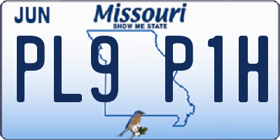 MO license plate PL9P1H