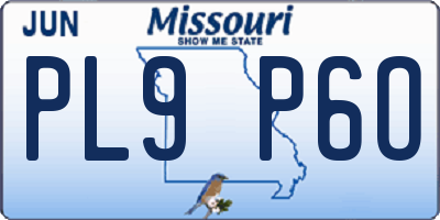 MO license plate PL9P6O