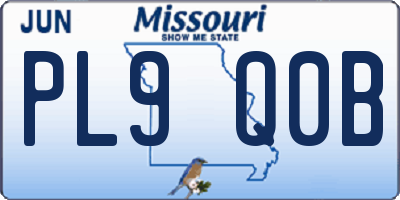MO license plate PL9Q0B