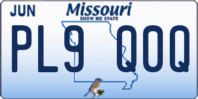 MO license plate PL9Q0Q