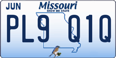 MO license plate PL9Q1Q