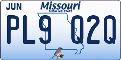 MO license plate PL9Q2Q