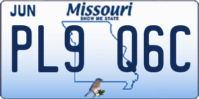 MO license plate PL9Q6C