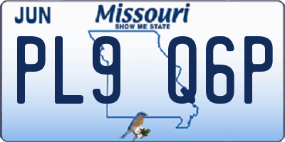 MO license plate PL9Q6P