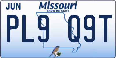 MO license plate PL9Q9T