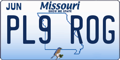 MO license plate PL9R0G