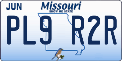 MO license plate PL9R2R