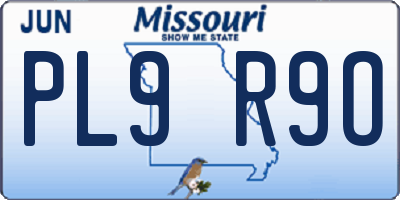 MO license plate PL9R9O