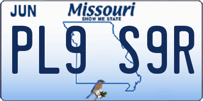 MO license plate PL9S9R