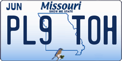 MO license plate PL9T0H