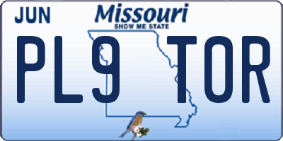 MO license plate PL9T0R