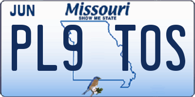 MO license plate PL9T0S