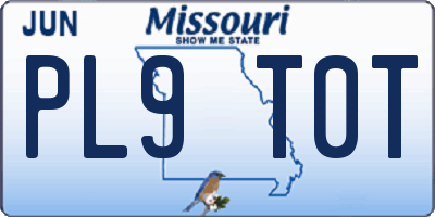 MO license plate PL9T0T