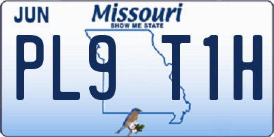 MO license plate PL9T1H
