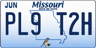 MO license plate PL9T2H