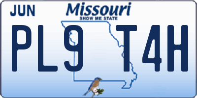 MO license plate PL9T4H