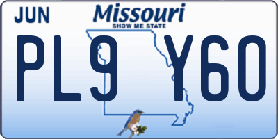 MO license plate PL9Y6O