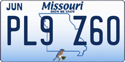 MO license plate PL9Z6O