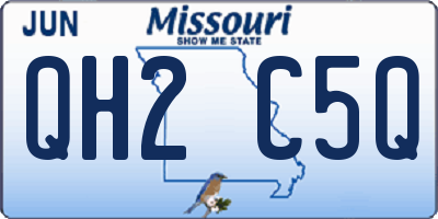 MO license plate QH2C5Q