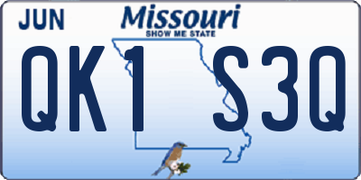 MO license plate QK1S3Q
